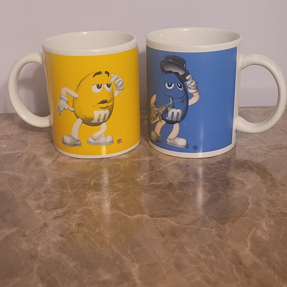 M&M'S Yellow and Blue Character Mug Duo